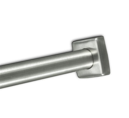 S-4647-SS 1" Square Heavy Duty Shower Rod Flanges - Concealed Mount