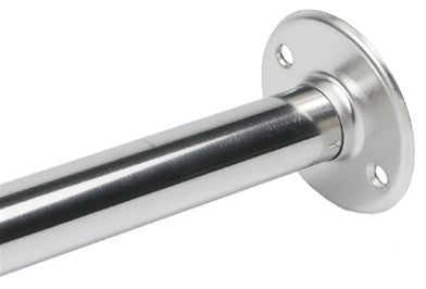 S-4660-SS 1" Formed, Round Exposed Wall Flange w/ Collar, Light Duty, Satin Stainless Finish - 2 3/4" Dia.
