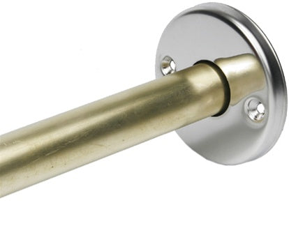 S-4661-SS 1" Formed, Round Exposed Wall Flange w/o Collar, Light Duty, Satin Stainless Finish - 3" Dia.