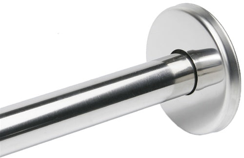 S-4691-BS 1" Formed, Round Snap-on Concealed Wall Flange w/ Collar, Bright Stainless Finish - 3" Dia.