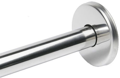 S-4691-BS  1" Formed, Round Snap-on Concealed Wall Flange w/ Collar, Bright Stainless Finish - 3" Dia.